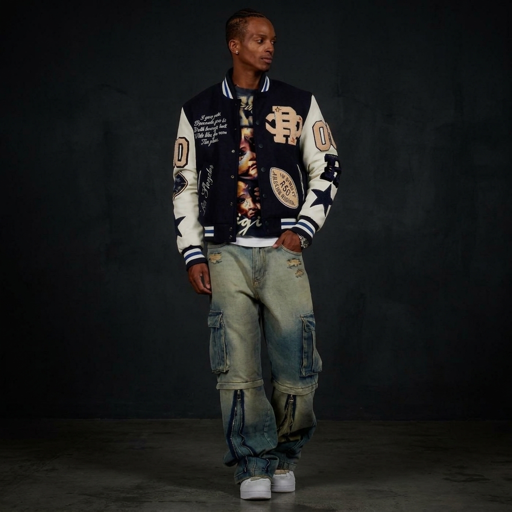 Star Graphic Pullover Hoodie and Jogger Tracksuit Set