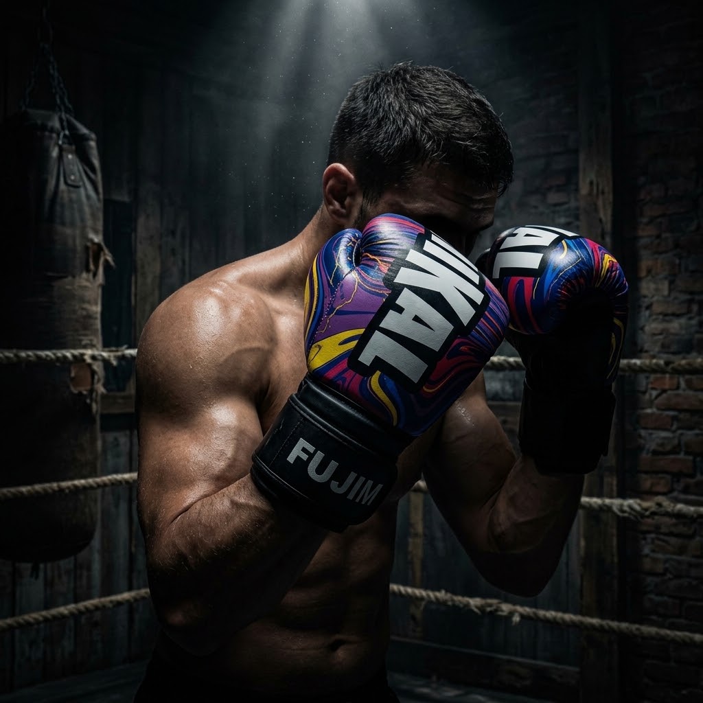 Pro Leather Training Boxing Gloves