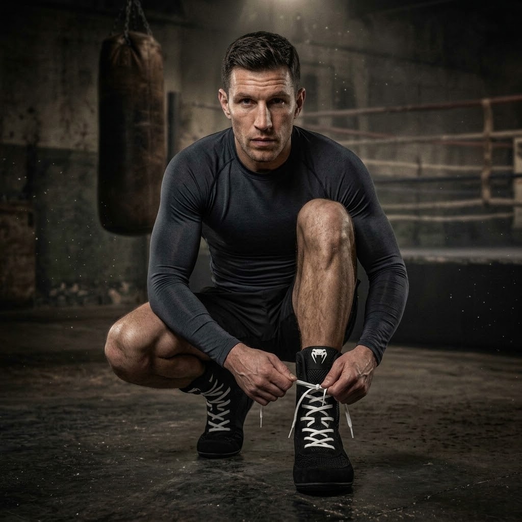 Pro High-Top Boxing Shoes