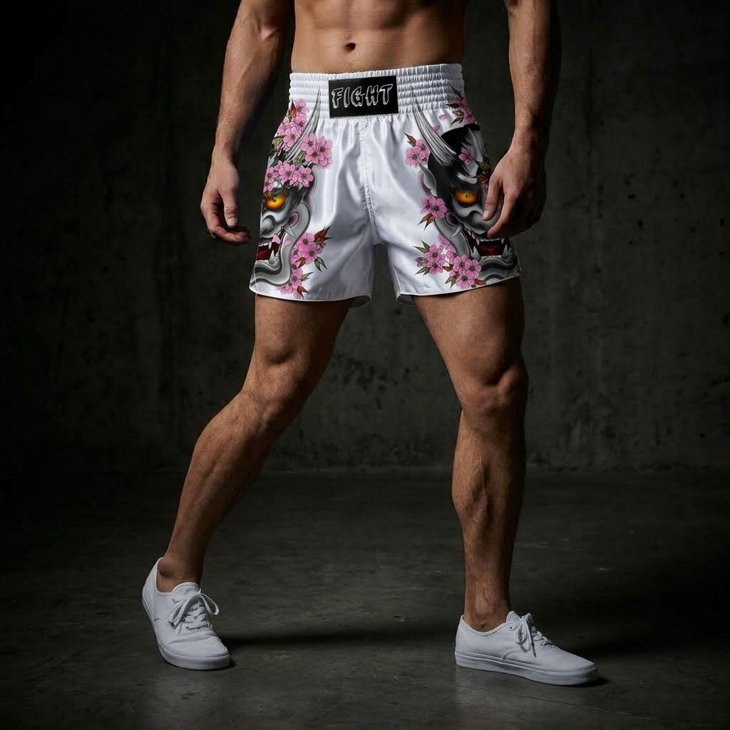 Classic Retro-Style Elastic Waist Trunks
