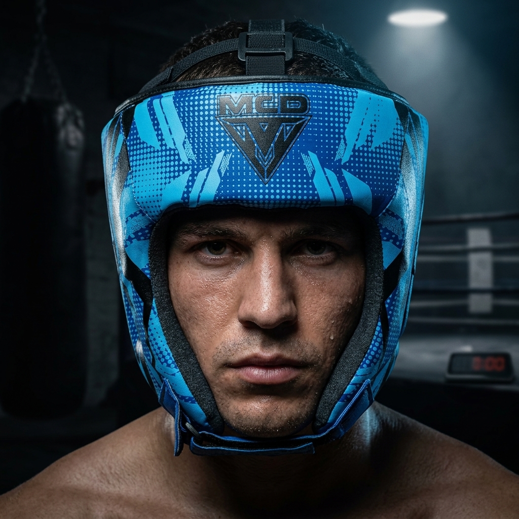 Pro Genuine Leather Full-Face Headguard