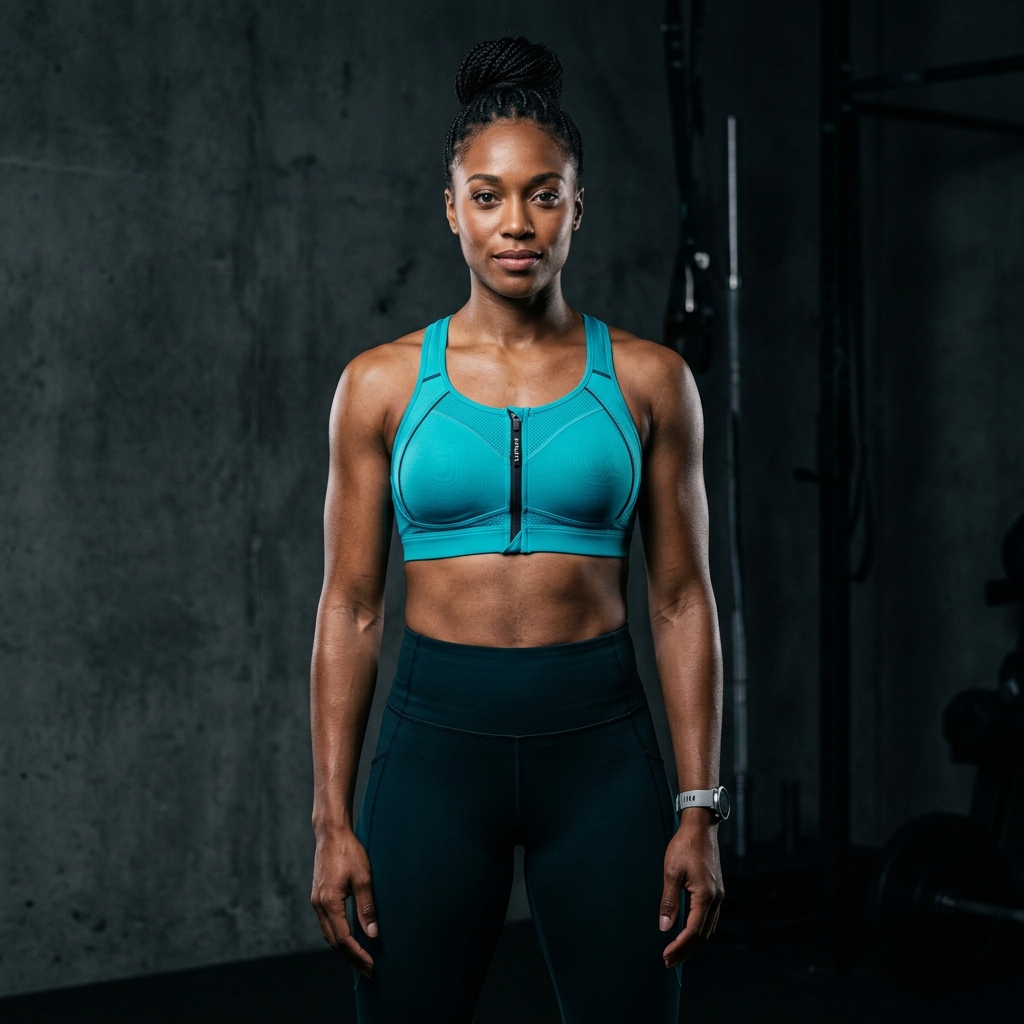 Longline Ribbed Fashion Fitness Bra