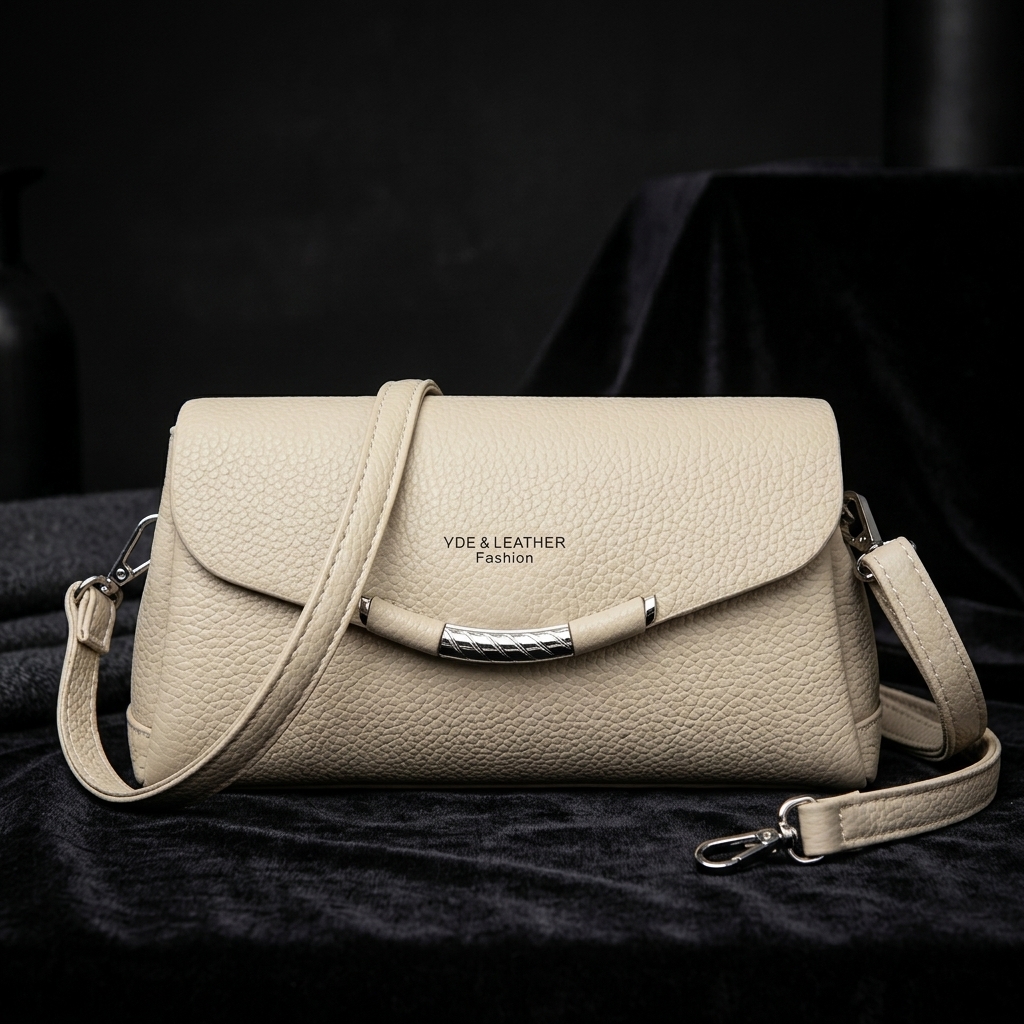 Chic Leather Duffel Weekender Bag