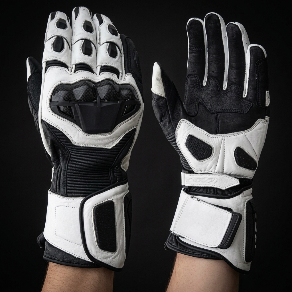 Vintage Distressed Cafe Racer Gloves