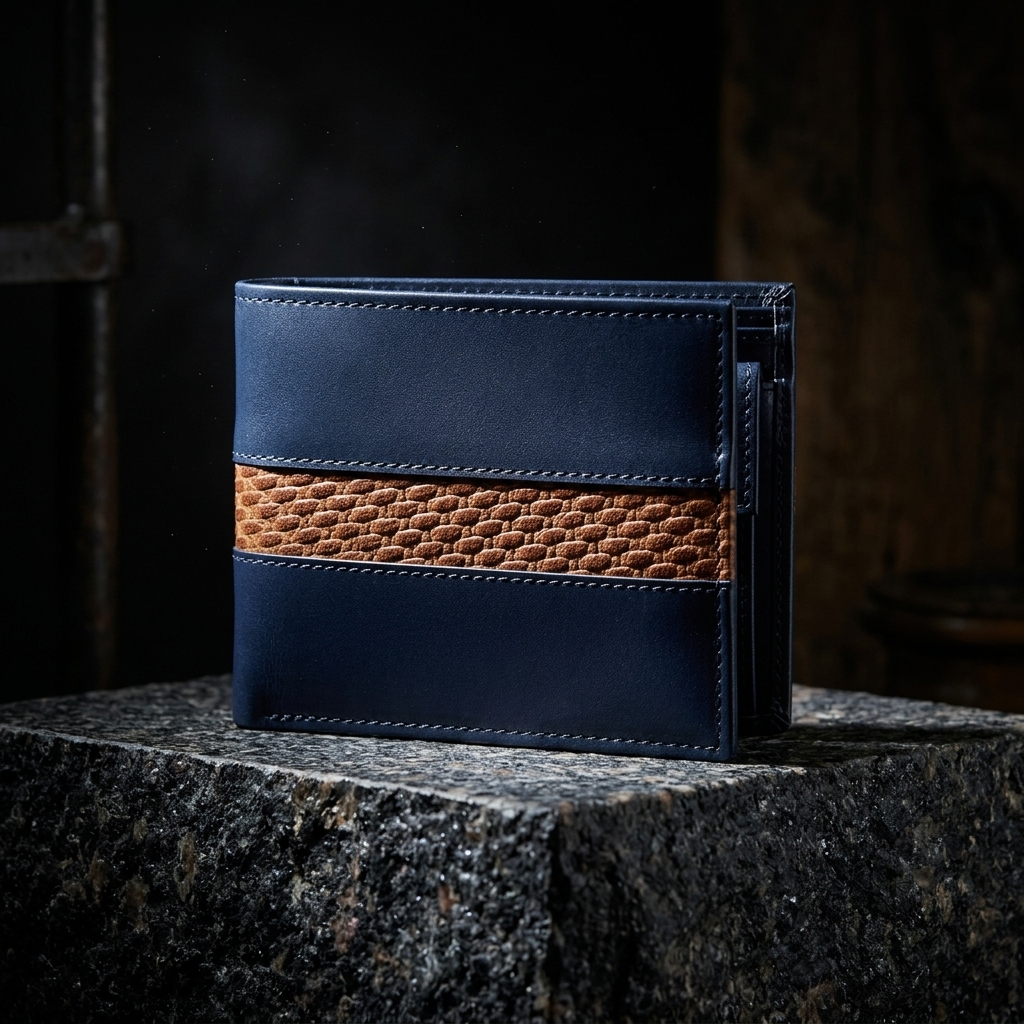 Vintage Distressed Leather Trifold Wallet