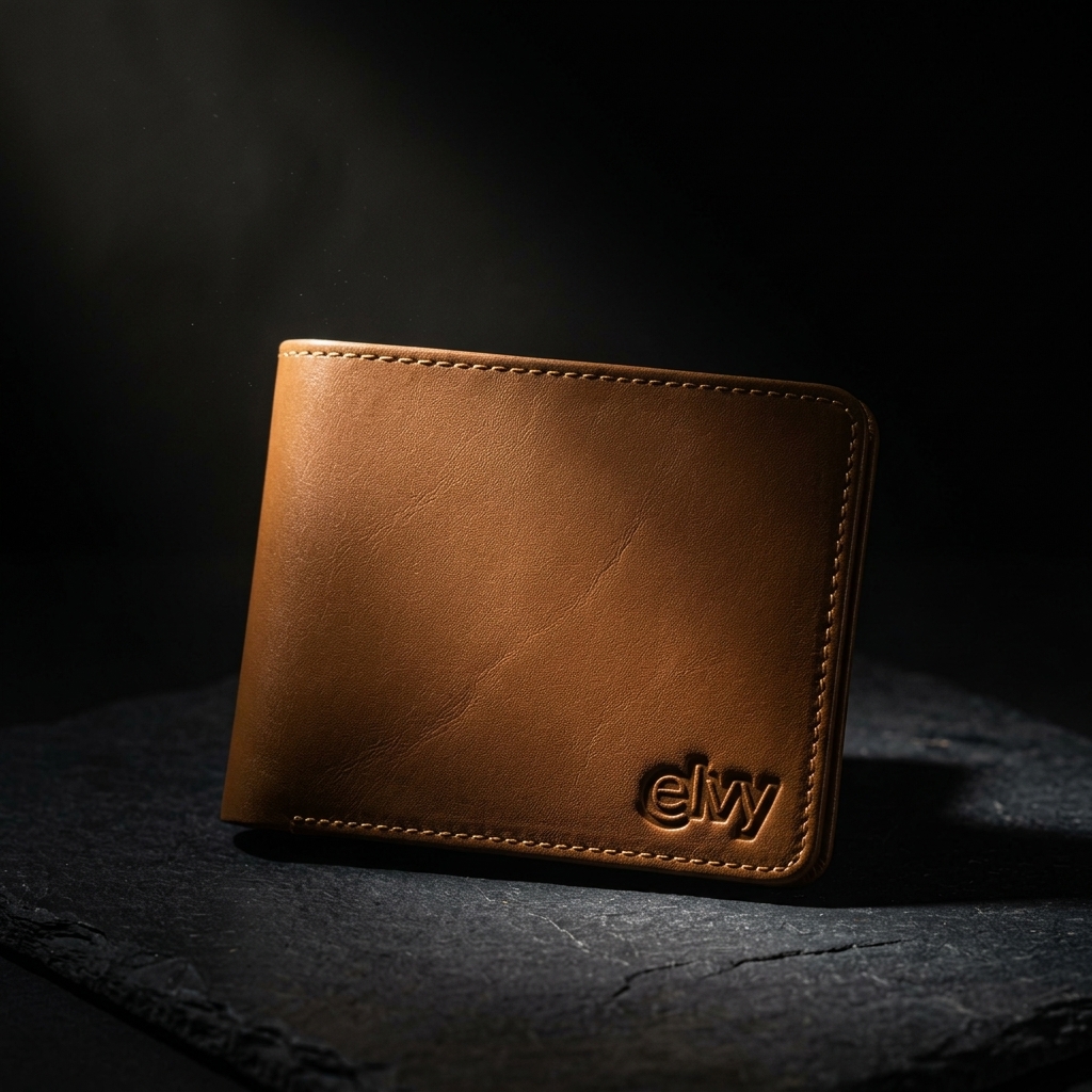 Compact Leather Coin Pocket Bifold Wallet